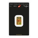 2 gram Argor Heraeus Kinebar Gold Bar .9999 Fine (In Assay)