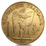 20 Francs French Lucky Angel Gold Coin AGW .1867 oz Avg Circ (Random Year)