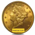 $20 Gold Double Eagle Liberty Head - Brilliant Uncirculated BU (Random Year)