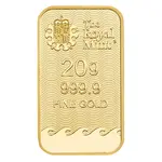 20 gram Britannia Gold Bar .9999 Fine (In Assay)