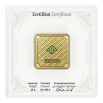 20 gram Geiger Original Square Gold Bar (In Assay)