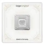 20 gram Geiger Original Square Silver Bar .999 Fine (In Assay)