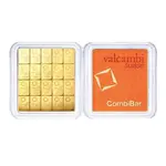 20 x 1 gram Gold Valcambi CombiBar .9999 Fine (In Assay)