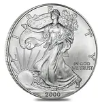 Default 2000 1 oz Silver American Eagle $1 Coin BU