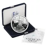 2000-P 1 oz Proof Silver American Eagle (w/Box & COA)