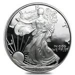 2000-P 1 oz Proof Silver American Eagle (w/Box & COA)
