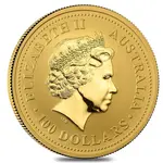 2002 1 oz Gold Lunar Year of The Horse BU Australia Perth Mint (Series I)