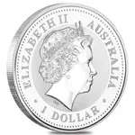 2002 1 oz Silver Lunar Horse BU Australian Perth Mint