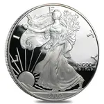 2002-W 1 oz Proof Silver American Eagle (w/Box & COA)
