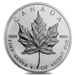 Default 2003 1 oz Canadian Silver Maple Leaf .9999 Fine $5 Coin BU (Sealed)