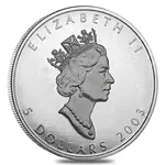 2003 1 oz Canadian Silver Maple Leaf .9999 Fine $5 Coin BU (Sealed)