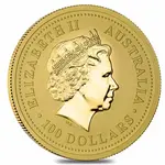 2003 1 oz Gold Lunar Year of The Goat BU Australia Perth Mint (Series I)