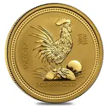 2005 1 oz Gold Lunar Year of The Rooster BU Australia Perth Mint (Series I)