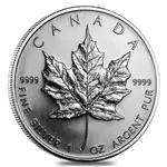 Default 2006 1 oz Silver Canadian Maple Leaf .9999 Fine $5 Coin BU (Sealed)