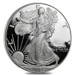 2007-W 1 oz Proof Silver American Eagle (w/Box & COA)