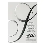 2007-W 1 oz Proof Silver American Eagle (w/Box & COA)