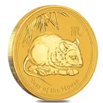 2008 1 oz Gold Lunar Year of The Mouse BU Australia Perth Mint (Series II)