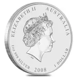 2008 1 oz Silver Lunar Mouse BU Australian Perth Mint (Series II)