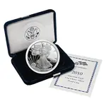 2010-W 1 oz Proof Silver American Eagle (w/Box & COA)