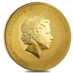2011 1 oz Gold Lunar Year of The Rabbit BU Australia Perth Mint Series II In Cap