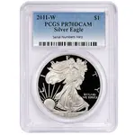American 2011-W 1 oz Proof Silver American Eagle $1 Coin PCGS PF 70 DCAM