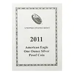 2011-W 1 oz Proof Silver American Eagle (w/Box & COA)