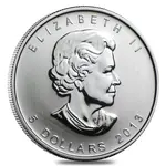 2013 1 oz Silver Canadian Maple Leaf 25th Anniversary Coin