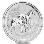 Default 2014 1/2 oz Silver Lunar Year of The Horse BU Australian Perth Mint In Cap