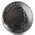 2014 1.5 oz Canadian Silver Arctic Fox $8 Coin .9999 Fine BU