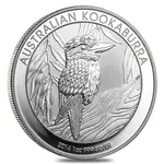 2014 1 oz Australian Silver Kookaburra Coin BU (In Capsule)