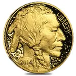 2014 W 1 oz $50 Proof Gold American Buffalo (w/Box & COA)