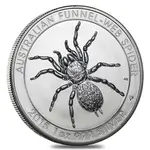 Default 2015 1 oz Silver Australian Funnel-Web Spider .999 Fine BU
