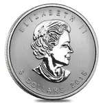 2015 1 oz Silver Canadian Red-Tailed Hawk - Birds of Prey Series BU