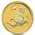 Default 2016 1/10 oz Gold Lunar Year of The Monkey BU Australia Perth Mint In Cap