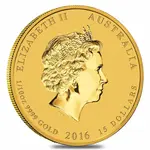 2016 1/10 oz Gold Lunar Year of The Monkey BU Australia Perth Mint In Cap