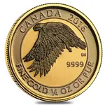 2016 1/4 oz $10 Canadian Gold White Falcon .9999 Fine BU (Sealed)