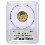 2016 1/4 oz $10 Gold American Eagle PCGS MS 70