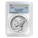 Default 2017 1 oz Palladium American Eagle PCGS MS 70 First Day of Issue