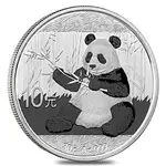 Default 2017 30 gram Chinese Silver Panda 10 Yuan .999 Fine BU