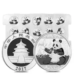 2017 30 gram Chinese Silver Panda 10 Yuan .999 Fine BU
