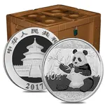 2017 30 gram Chinese Silver Panda 10 Yuan .999 Fine BU