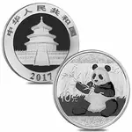2017 30 gram Chinese Silver Panda 10 Yuan .999 Fine BU