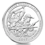 Default 2017 5 oz Silver America the Beautiful ATB Indiana George Rogers Clark National Historical Park Coin