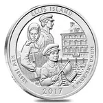 Default 2017 5 oz Silver America the Beautiful ATB New Jersey Ellis Island (Statue of Liberty National Monument) Coin