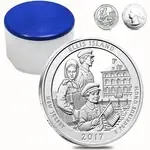 2017 5 oz Silver America the Beautiful ATB New Jersey Ellis Island (Statue of Liberty National Monument) Coin