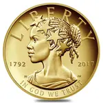 2017 W 1 oz $100 American Liberty High Relief Proof Gold Coin (w/Box and COA) - US Mint 225th Anniversary