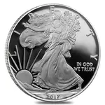 2017-W 1 oz Proof Silver American Eagle (w/Box & COA)
