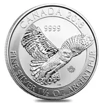 Default 2018 1.5 oz Silver Canadian Snowy Owl $8 Coin .9999 Fine BU