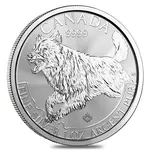 Default 2018 1 oz Canadian Silver Wolf Predator Series $5 Coin .9999 Fine Silver