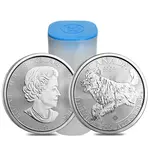 2018 1 oz Canadian Silver Wolf Predator Series $5 Coin .9999 Fine Silver